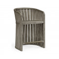 Slatted Grey Tub Counter Stool